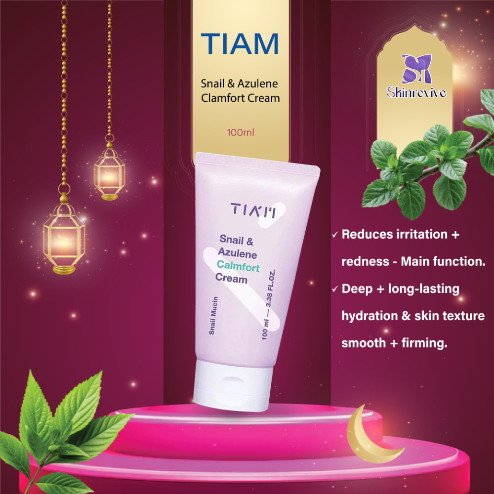 6 TIAM Snail & Azulene Clamfort Cream 100ml - Image 1