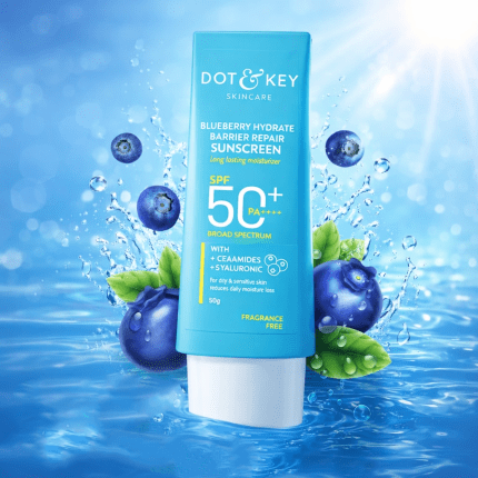 Dot & Key Blueberry Hydrate Barrier Repair Sunscreen SPF 50+ PA++++ with Ceramides & Hyaluronic Acid
