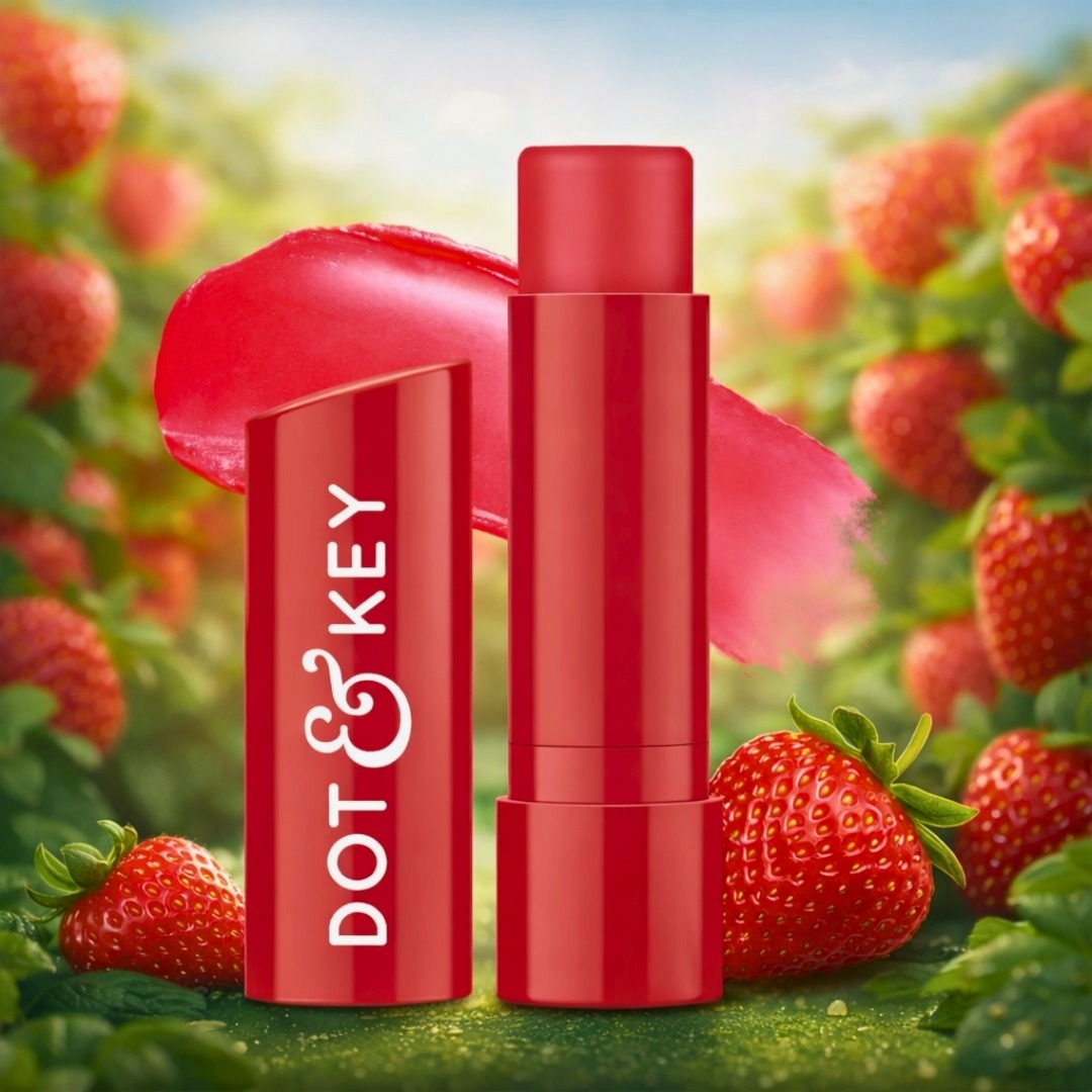 Dot & Key SPF 50+ Strawberry Red Tinted Lip Balm 4.5g hydrating and barrier repair lip care